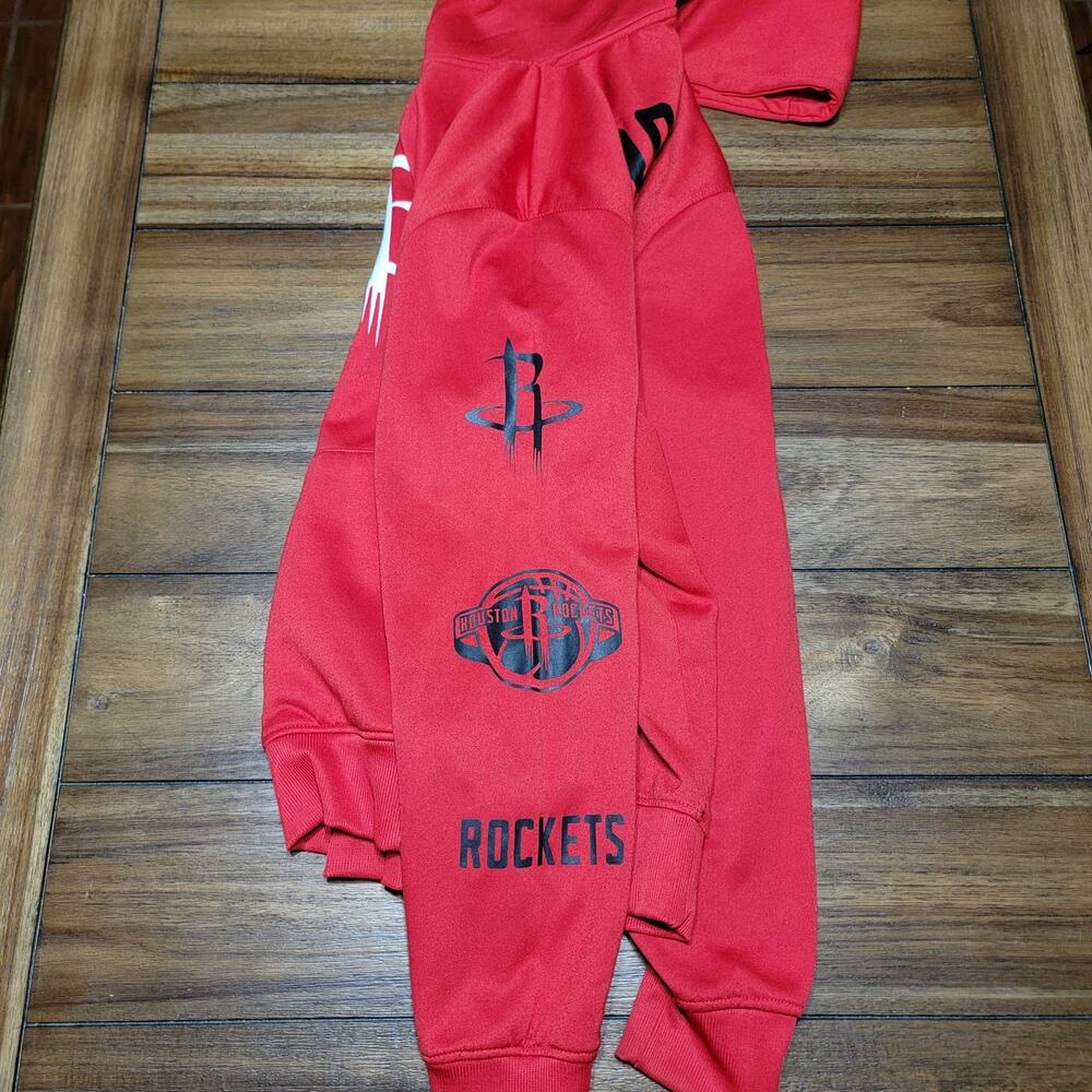 UNK x NBA Red LS Unisex Hoodie Houston Rockets - Size Large - Picture 3 of 7